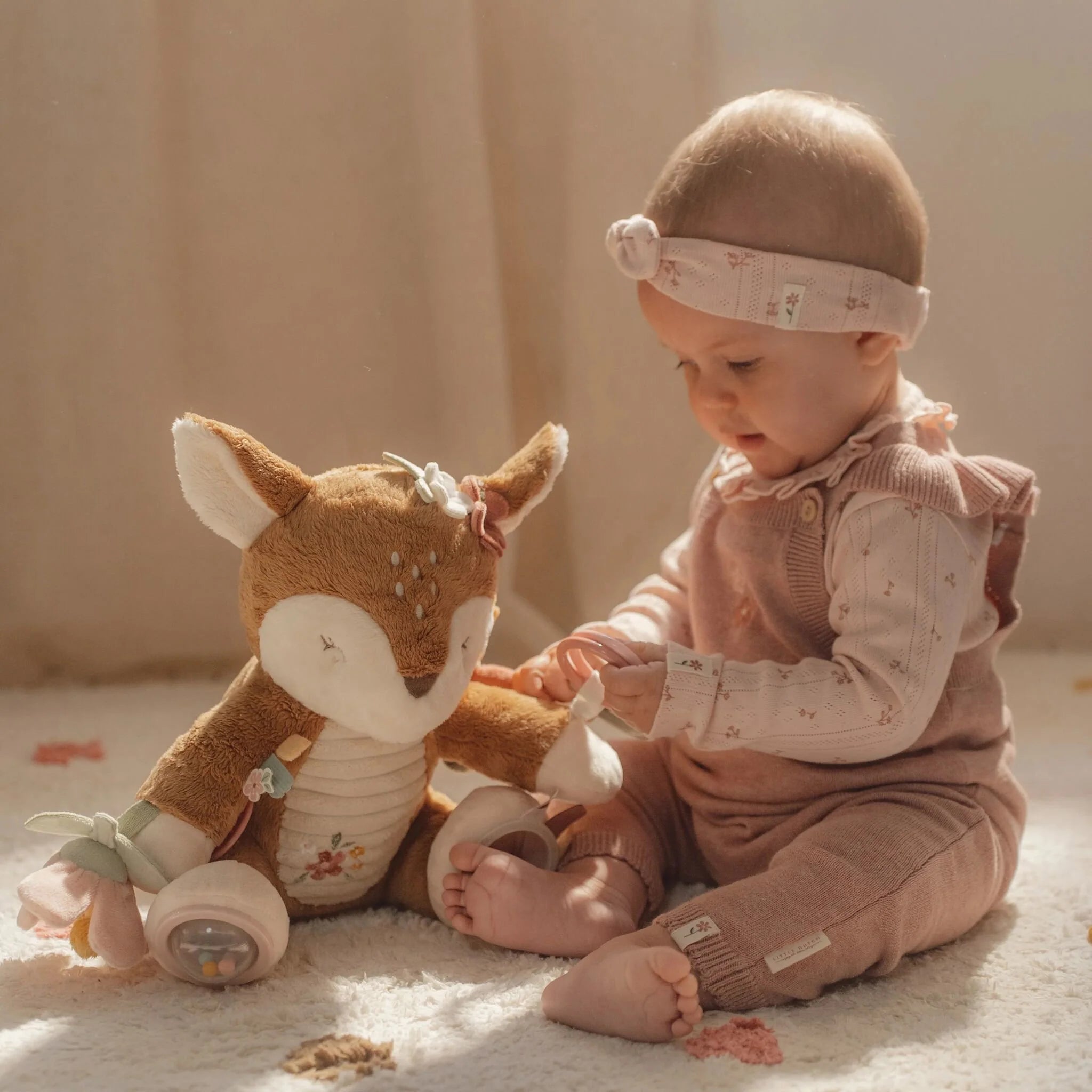 Activiteitenknuffel Hert - Roze - Fairy Garden