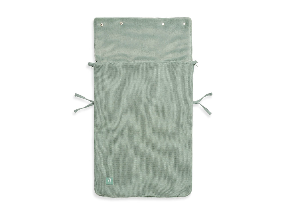 Jollein - Voetenzak groep 0+ 3/5 punts gordel Basic Knit - Forest Green