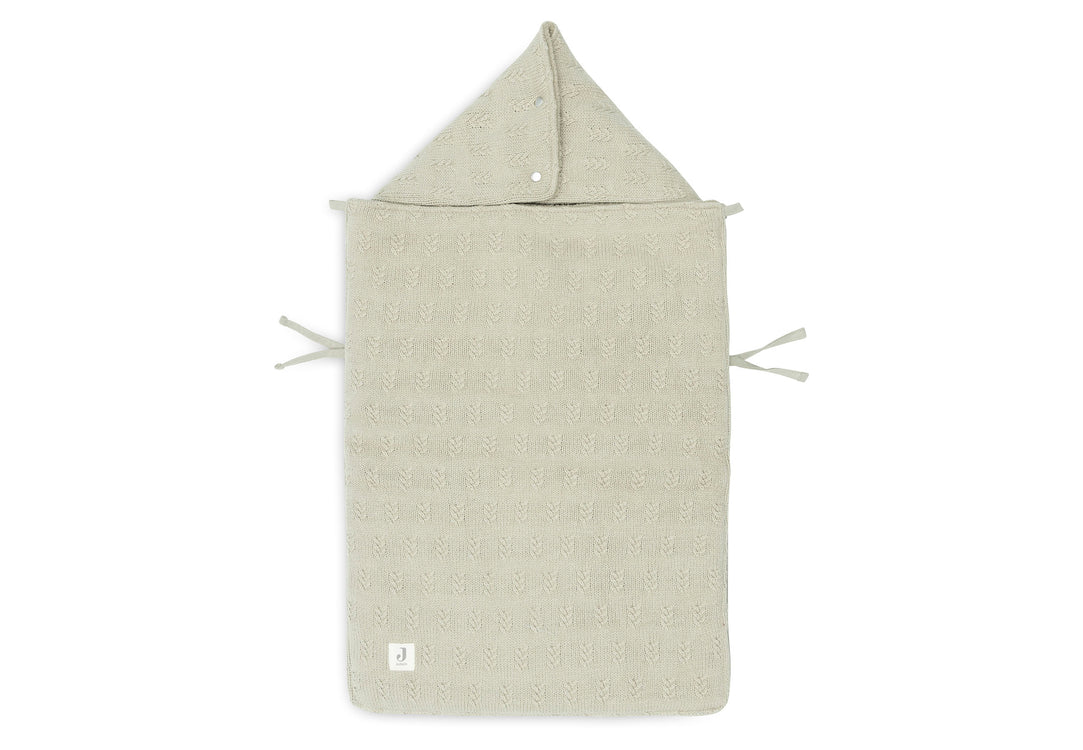 Jollein - Voetenzak group 0+ 3/5 punts Grain Knit - Olive Green