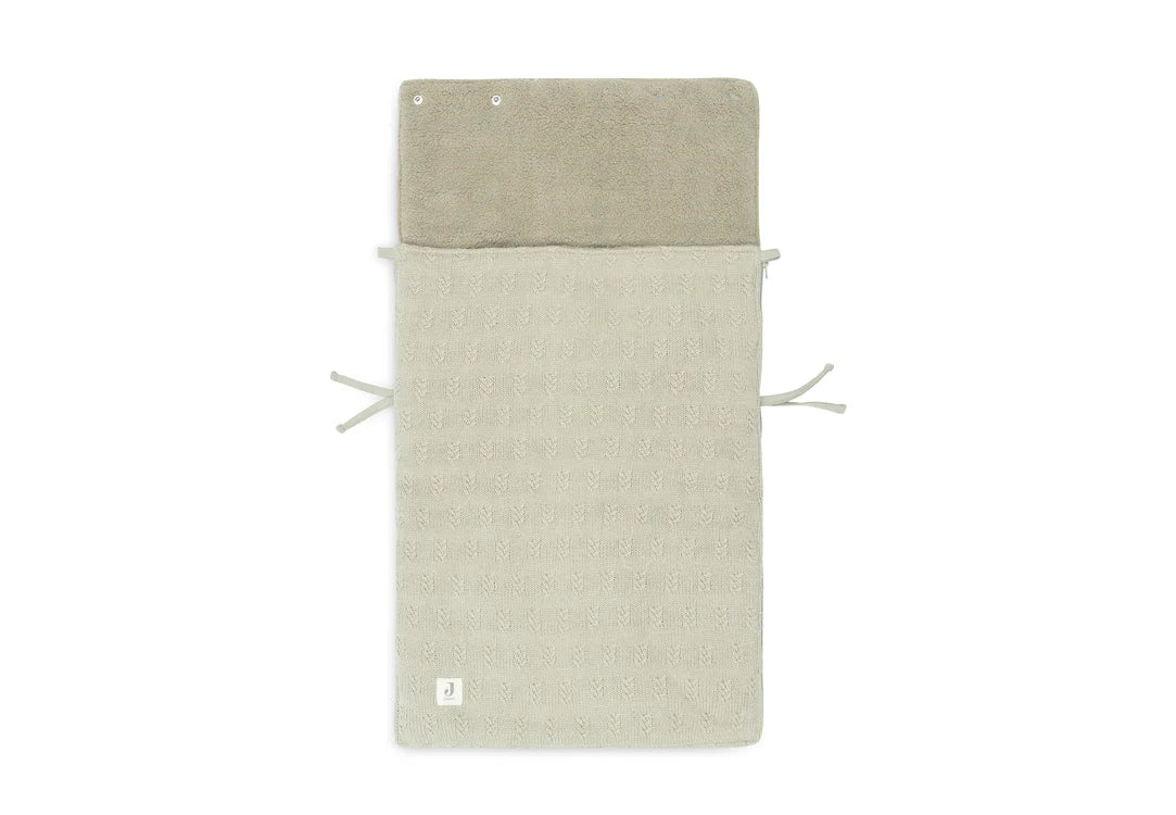 Jollein - Voetenzak group 0+ 3/5 punts Grain Knit - Olive Green