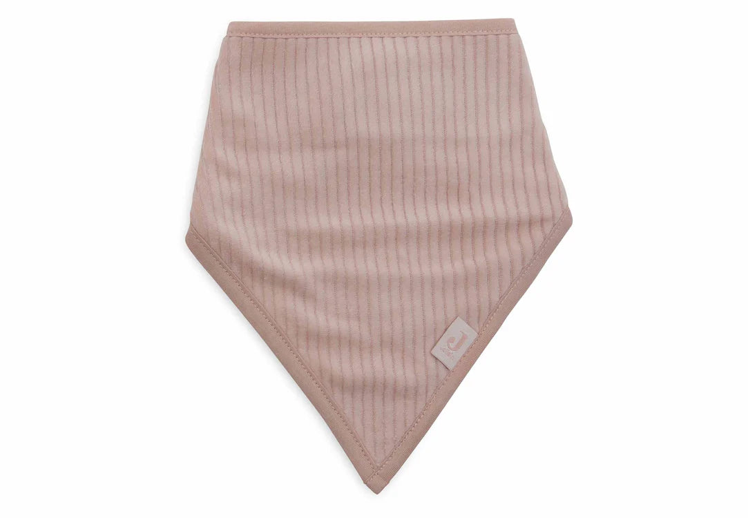 Jollein - Slab Bandana Velvet Rib - Wild Rose/Ivory - 2 Stuks