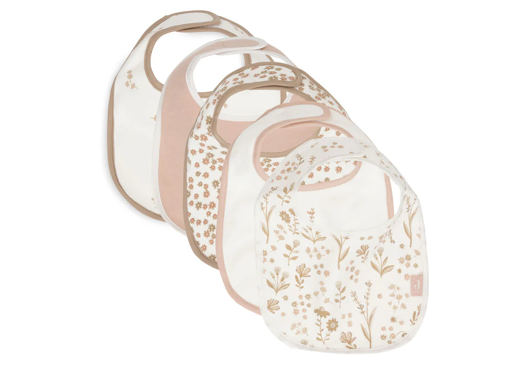 Jollein - Slab Jersey Waterproof - Bloomy - 5 Stuks