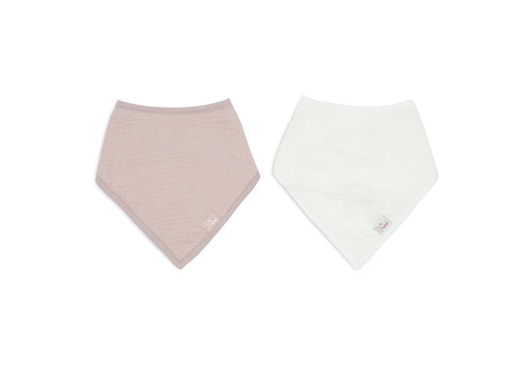 Jollein - Slab Bandana Hydrofiel - Wild Rose/Oatmeal - 2 Stuks