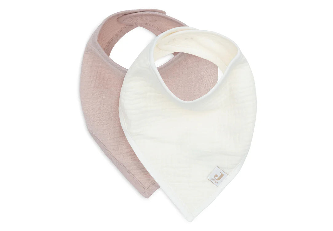 Jollein - Slab Bandana Hydrofiel - Wild Rose/Oatmeal - 2 Stuks