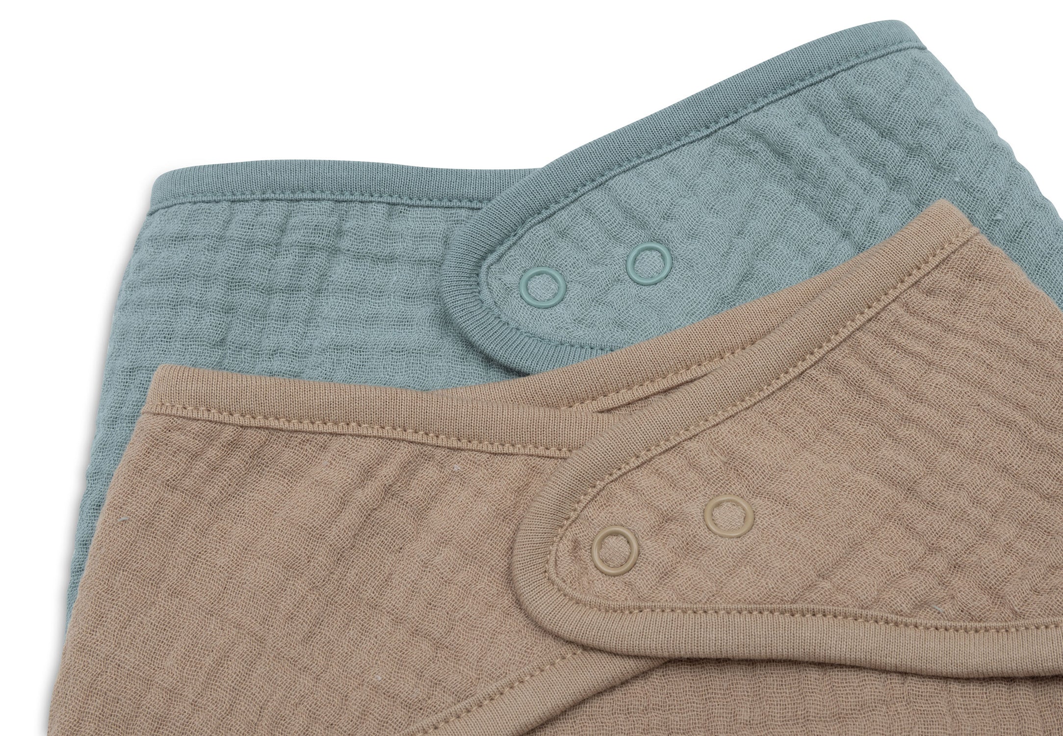 Jollein - Slab Bandana Hydrofiel - Sea Green/Biscuit - 2 Stuks