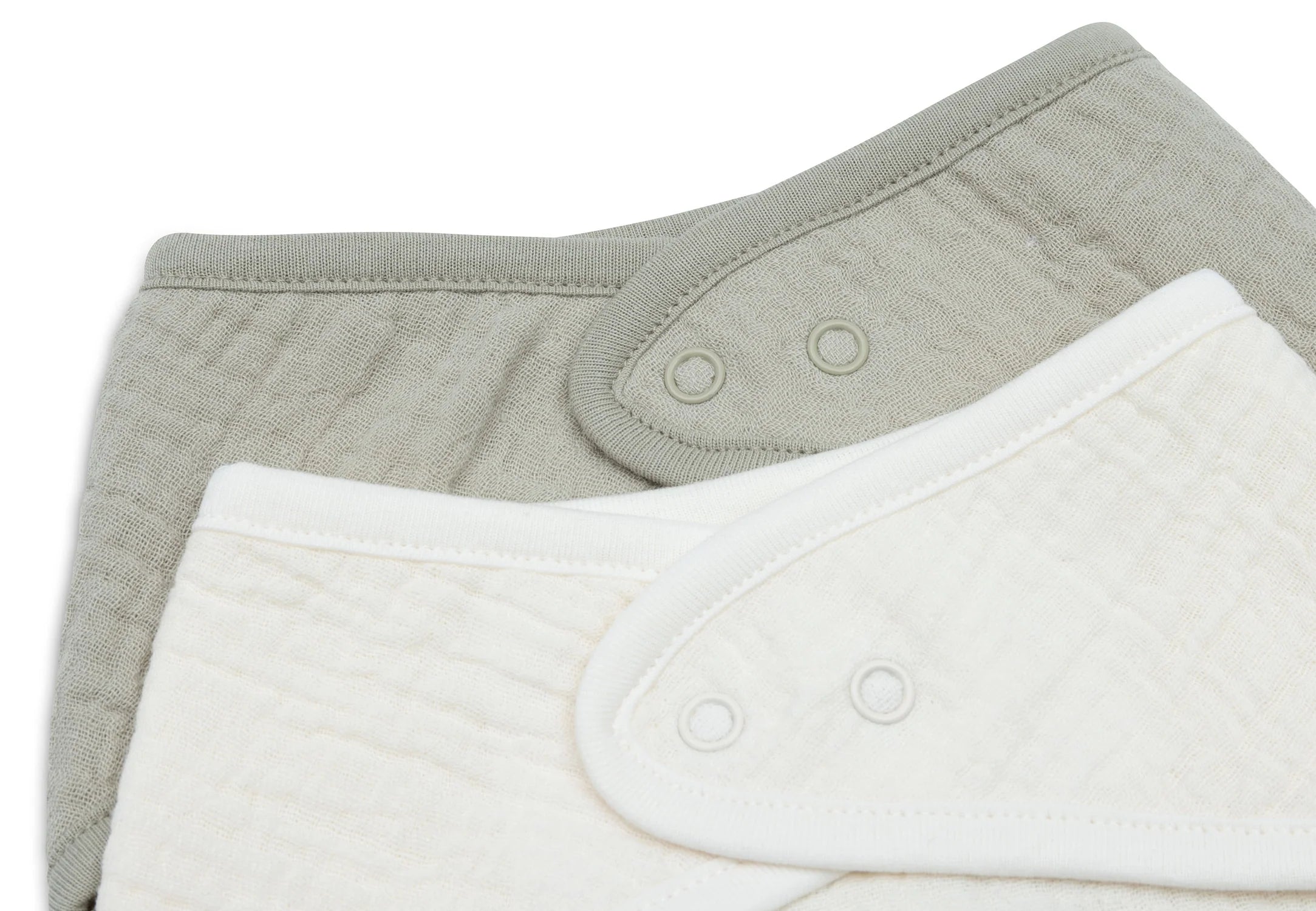 Jollein - Slab Bandana Hydrofiel - Olive Green/Oatmeal - 2 Stuks