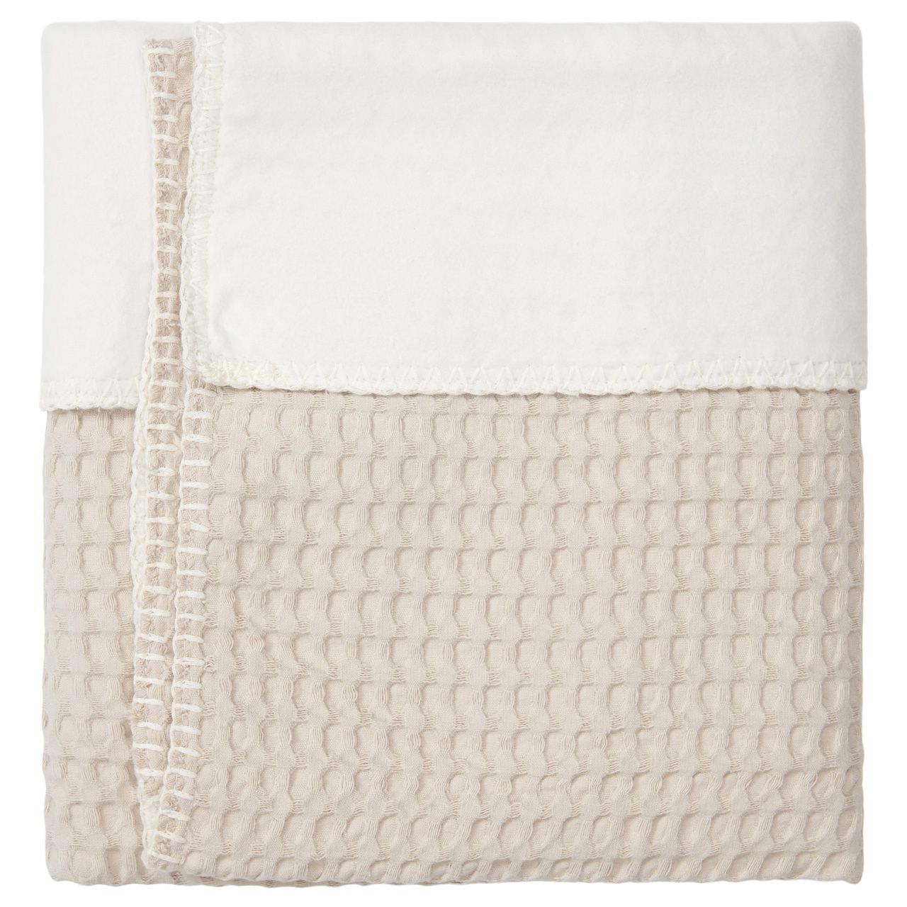 Koeka - Wiegdeken Cotton Fleece Wafel Amsterdam sand
