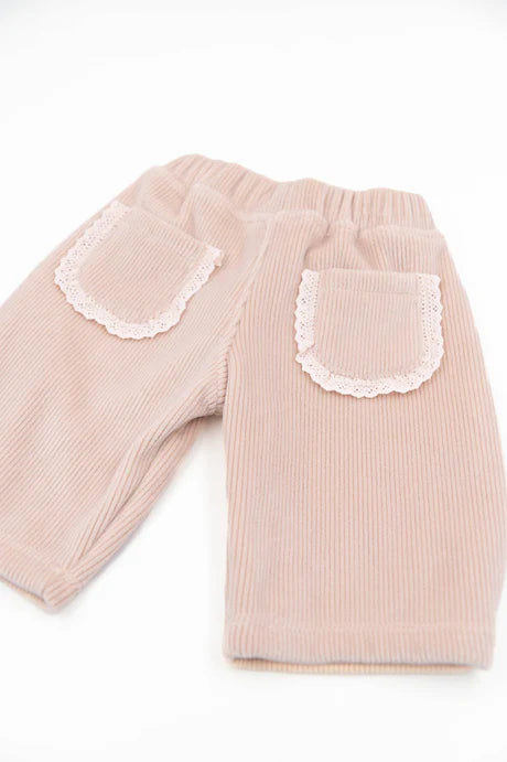 Curduroy broekje Ampio - vintage pink