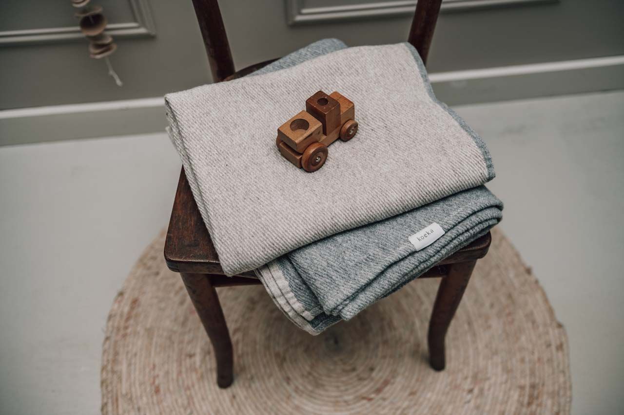 Koeka - Wiegdeken Toronto soft grey