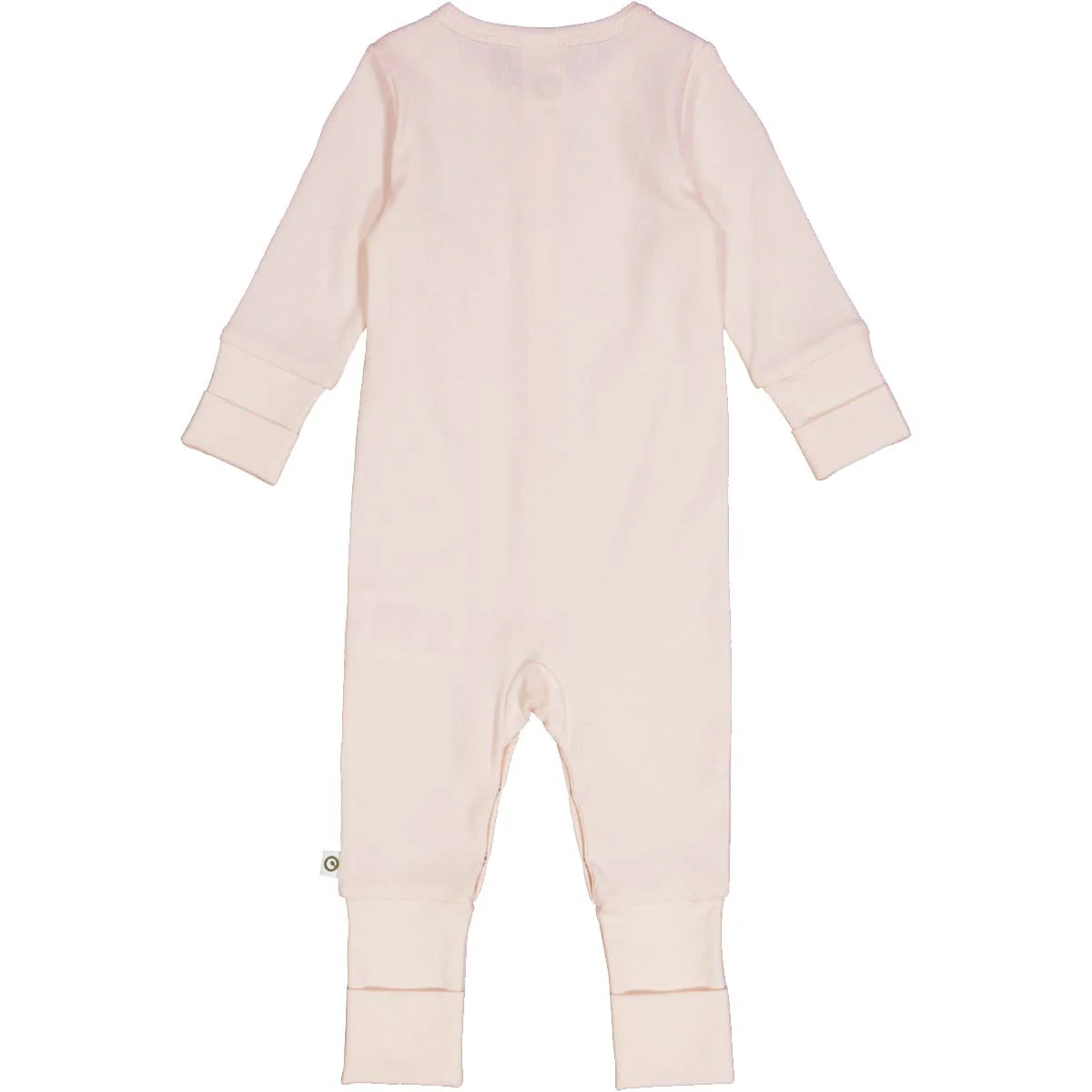 RIB bodysuit with feet - roze