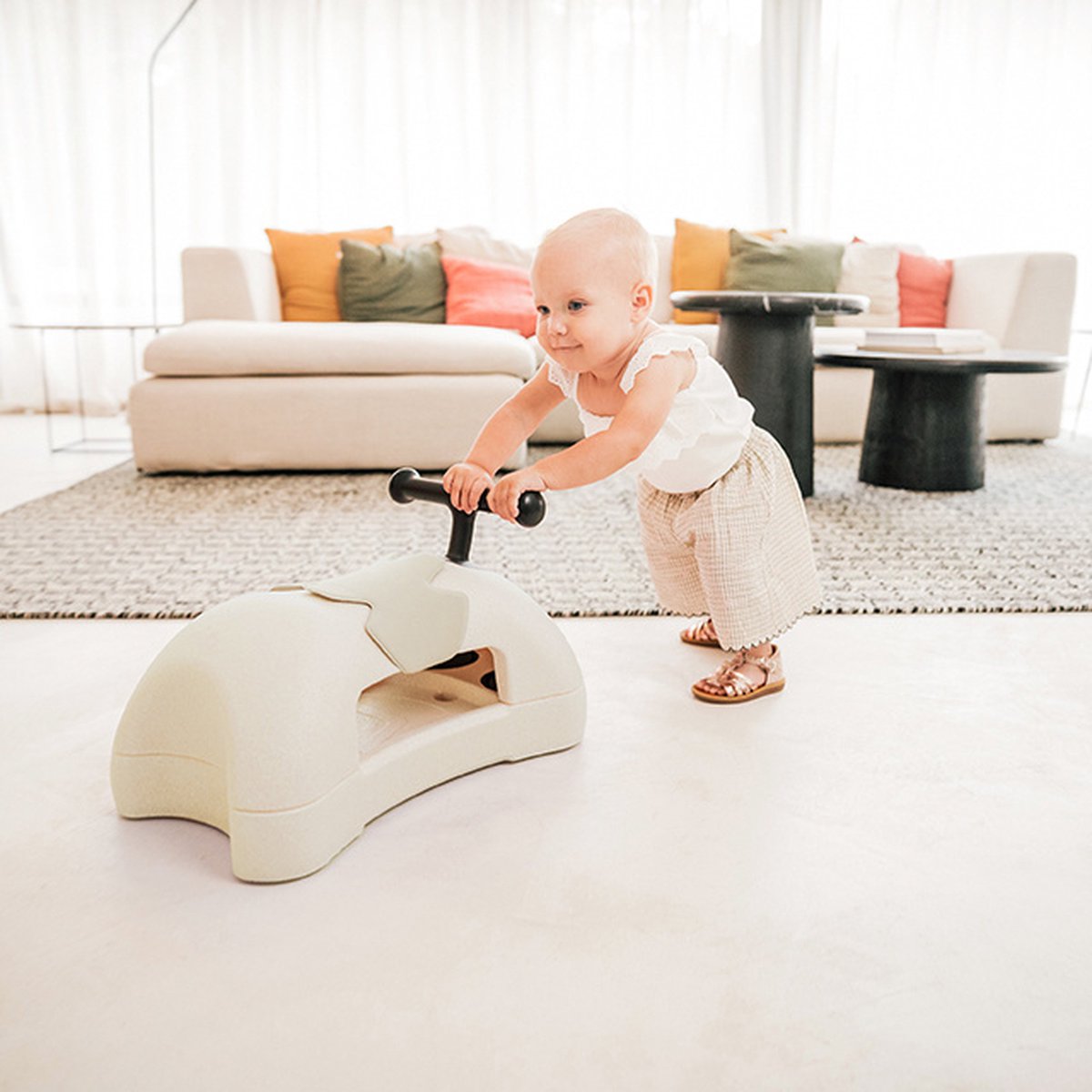 Scoot and Ride My First Rose 3-in-1 Loopwagen - sand