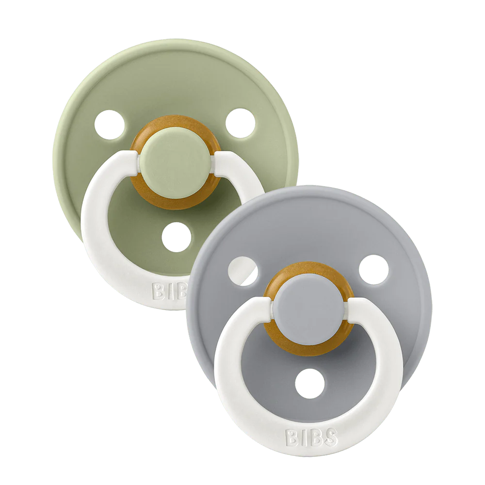 BIBS-GLOW IN THE DARK - Sage/Cloud - T2