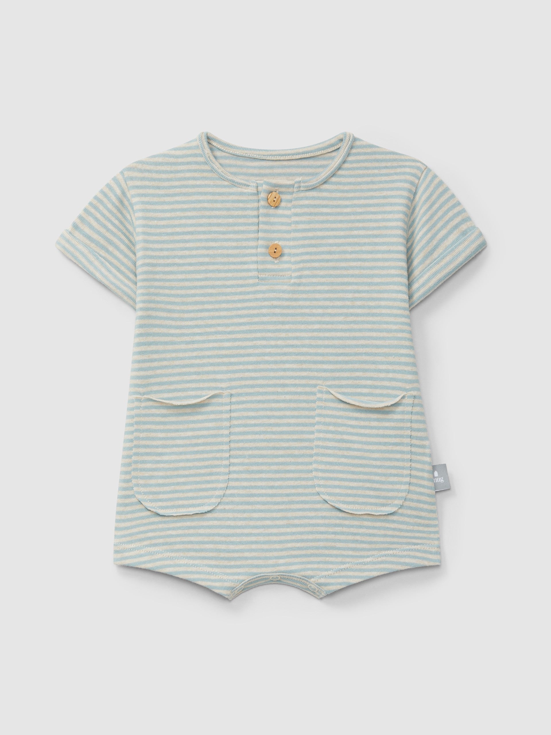 Organic romper - stripes