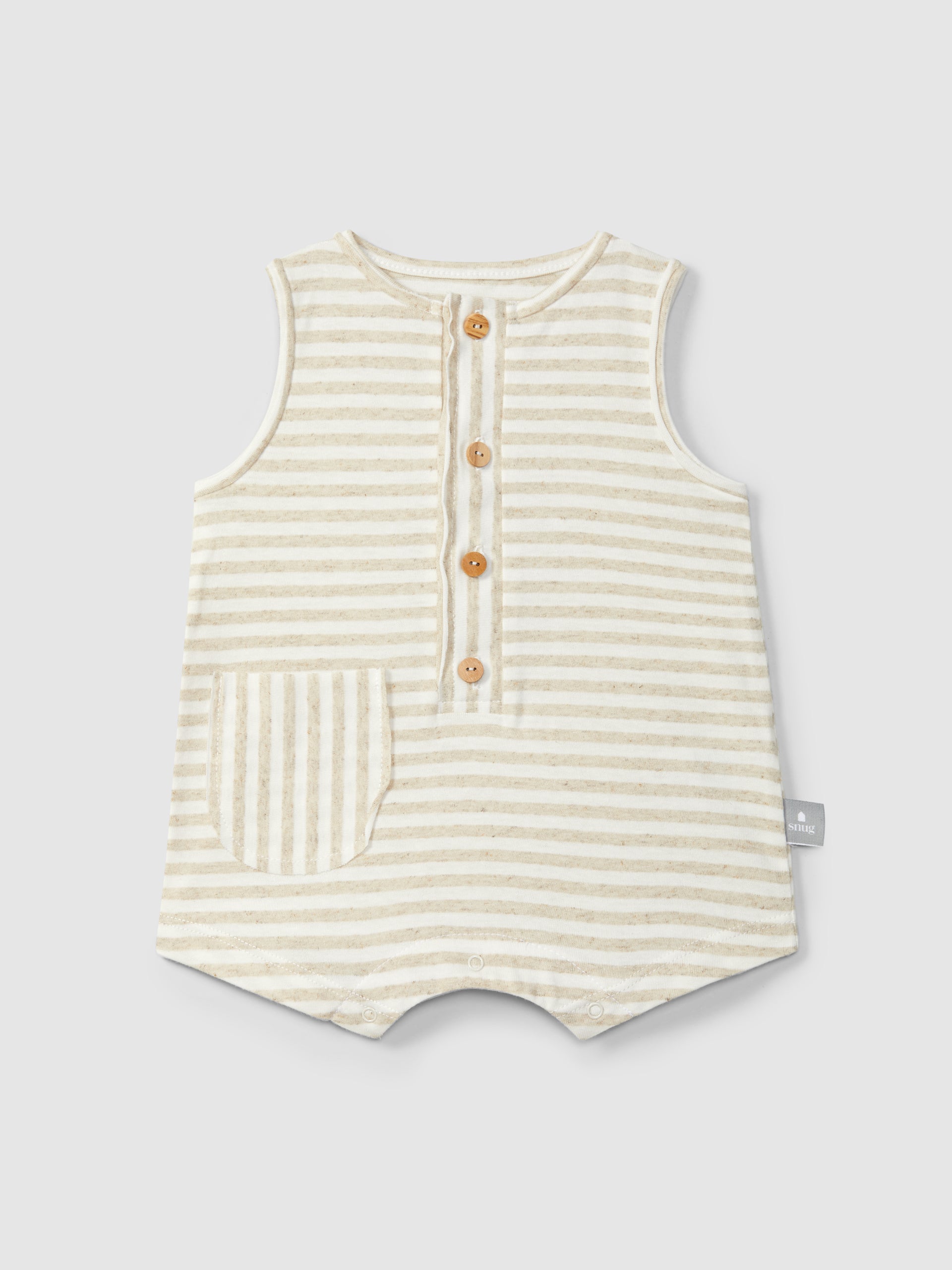 Romper short stripe