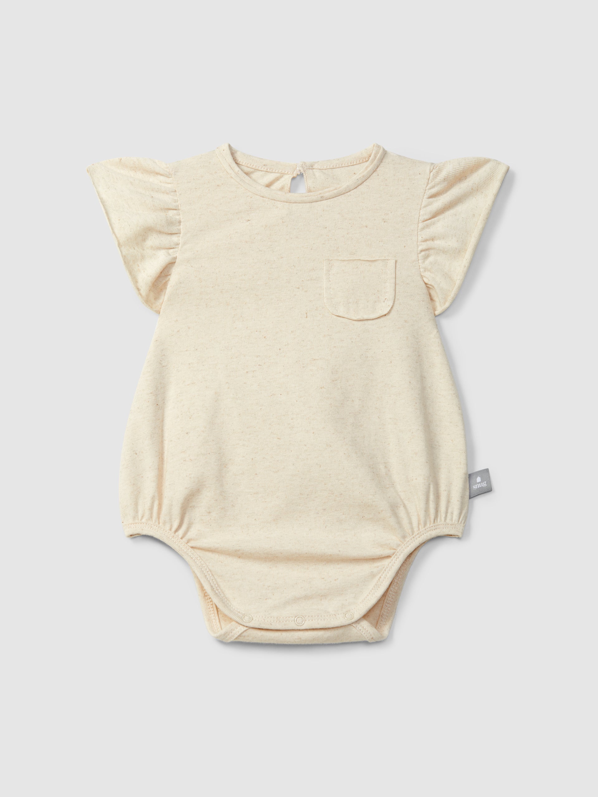 Bodysuit met rufflemouwen