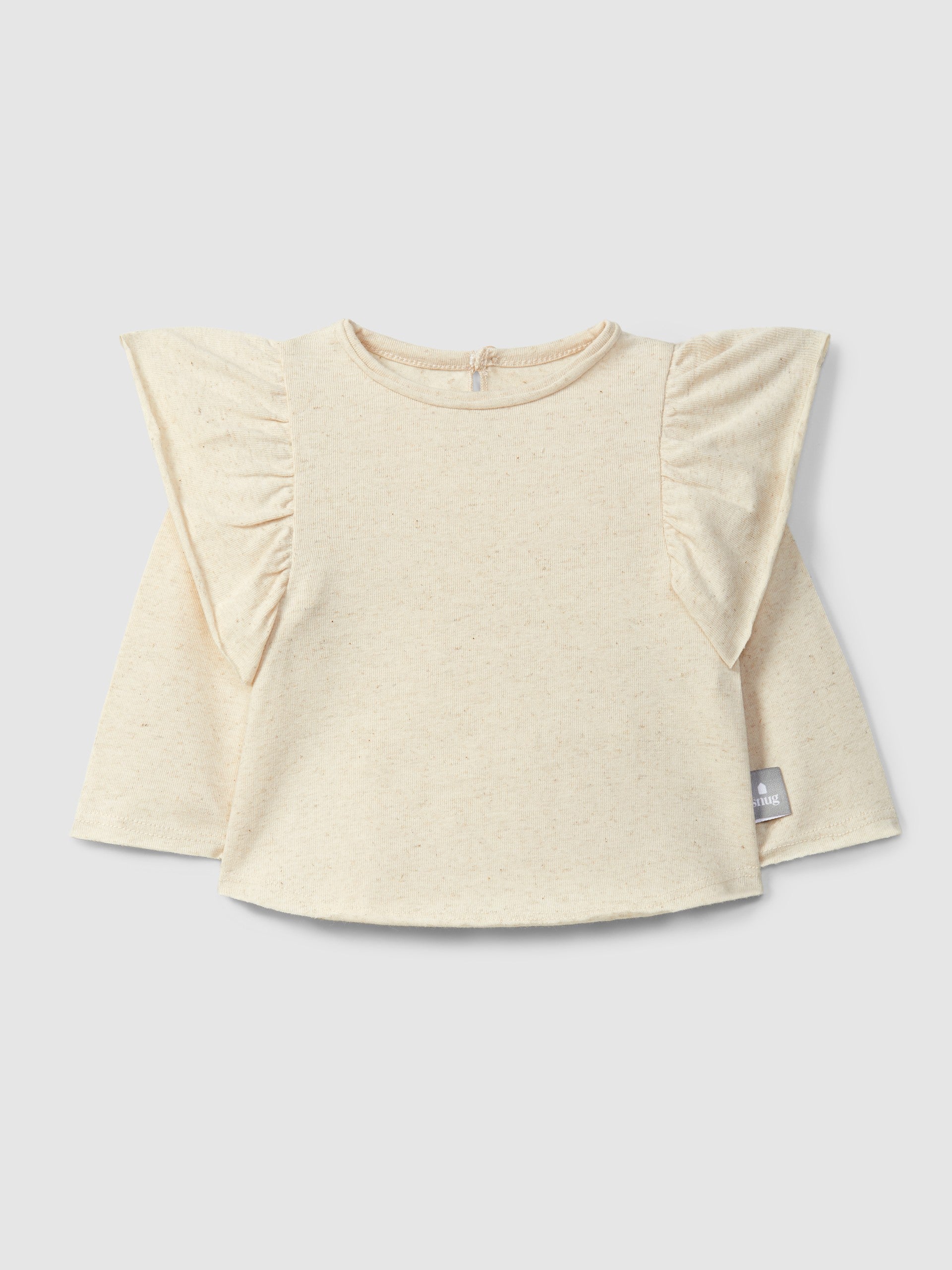 Longsleeve met ruffledetail.