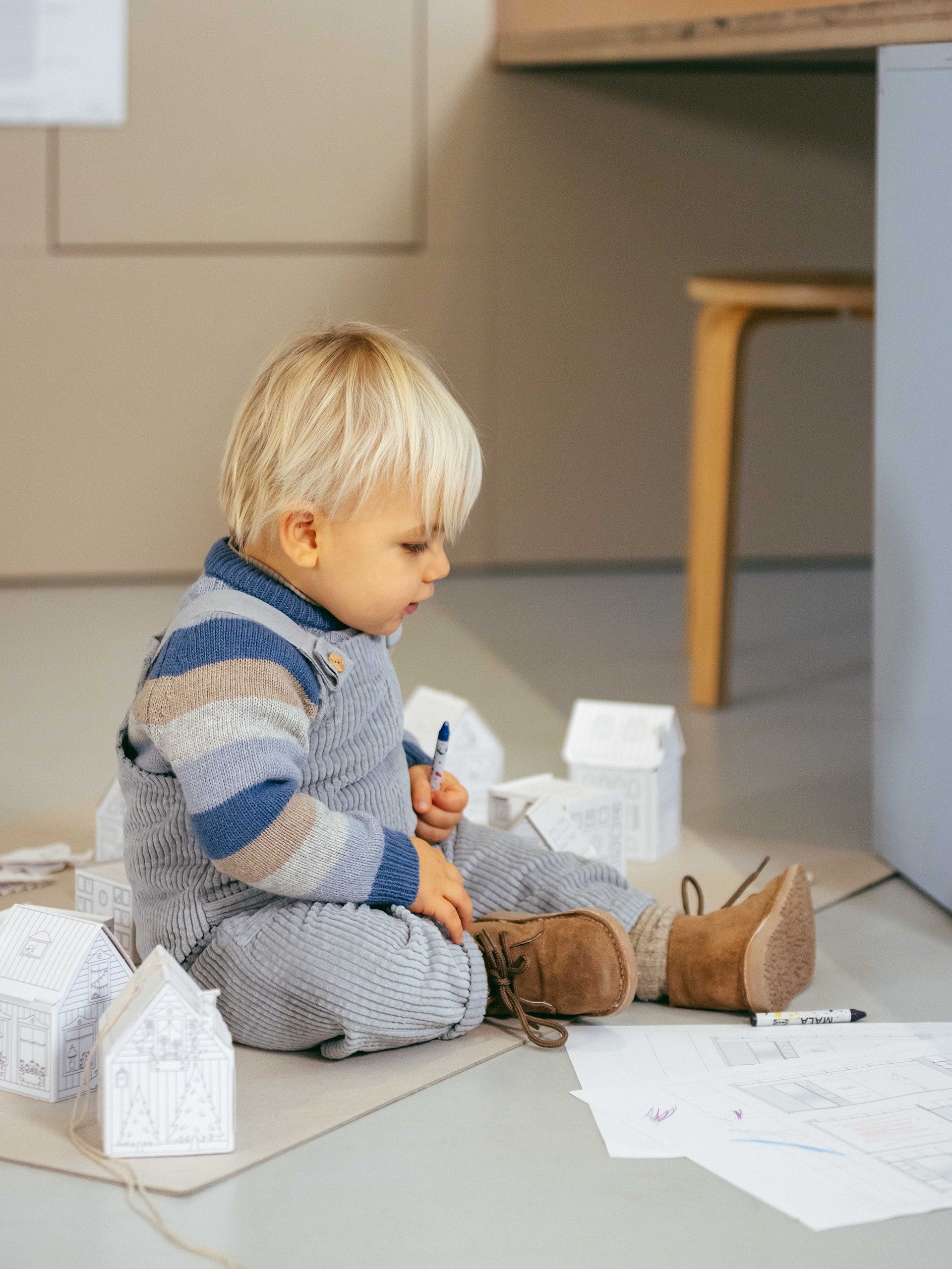 SNUG - Gebreide gestreepte trui