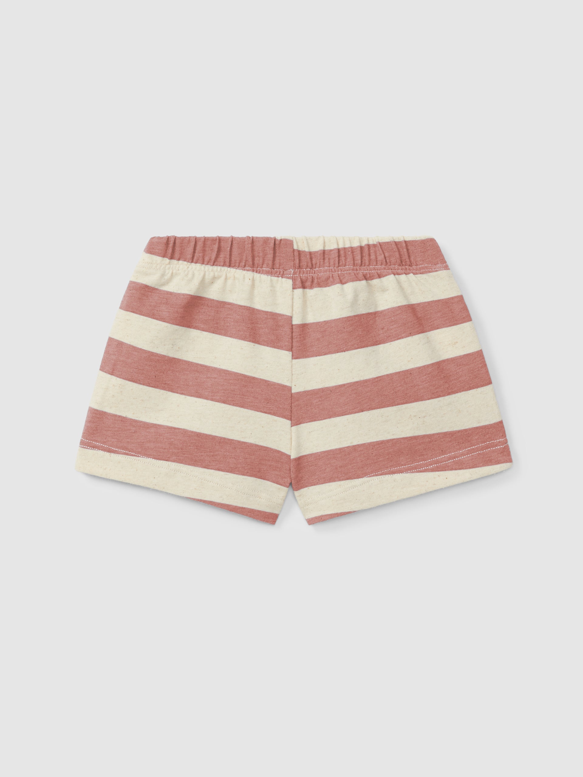 Pull-up short terracotta stripe