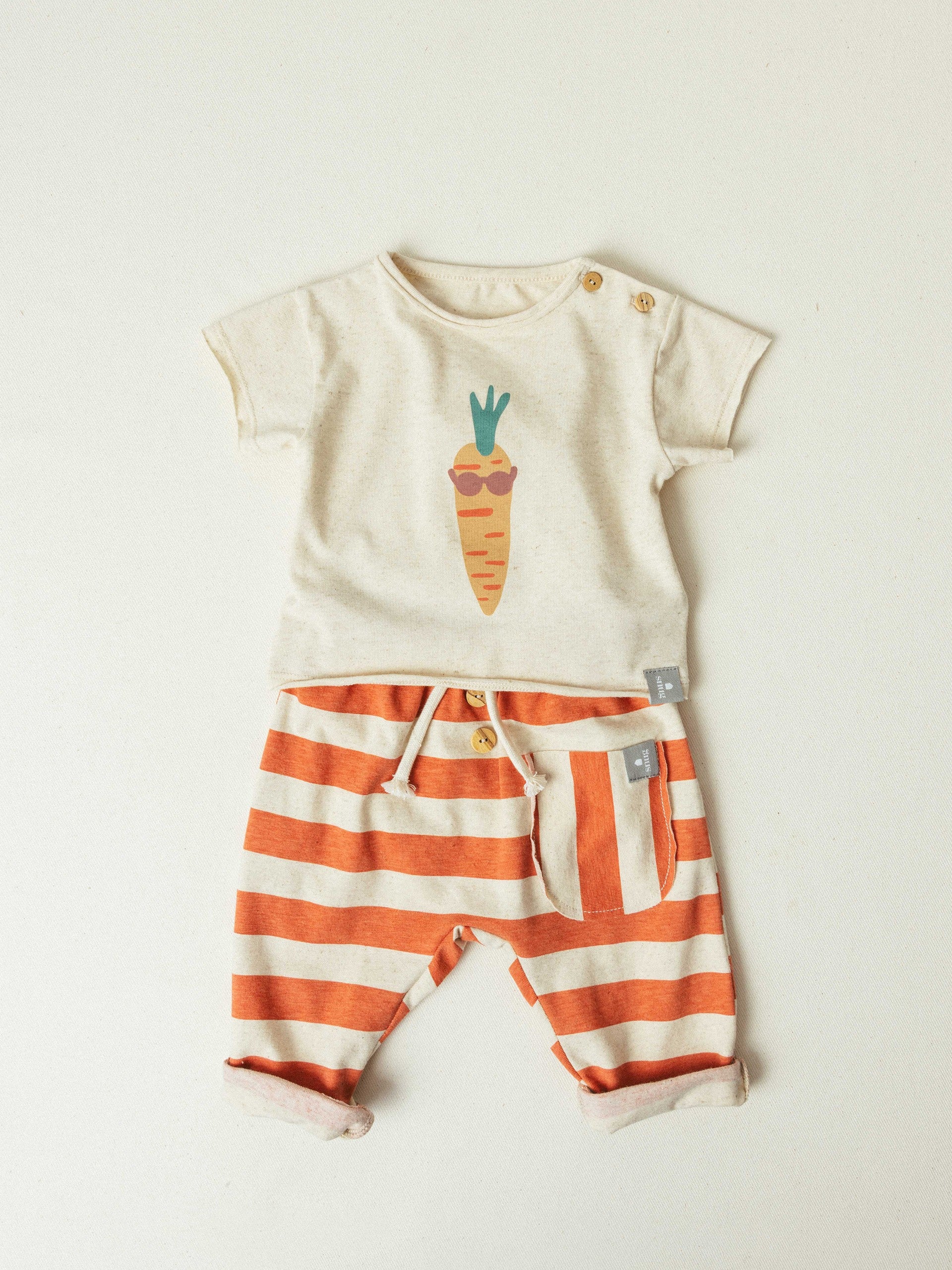 T-shirt met coole wortelprint