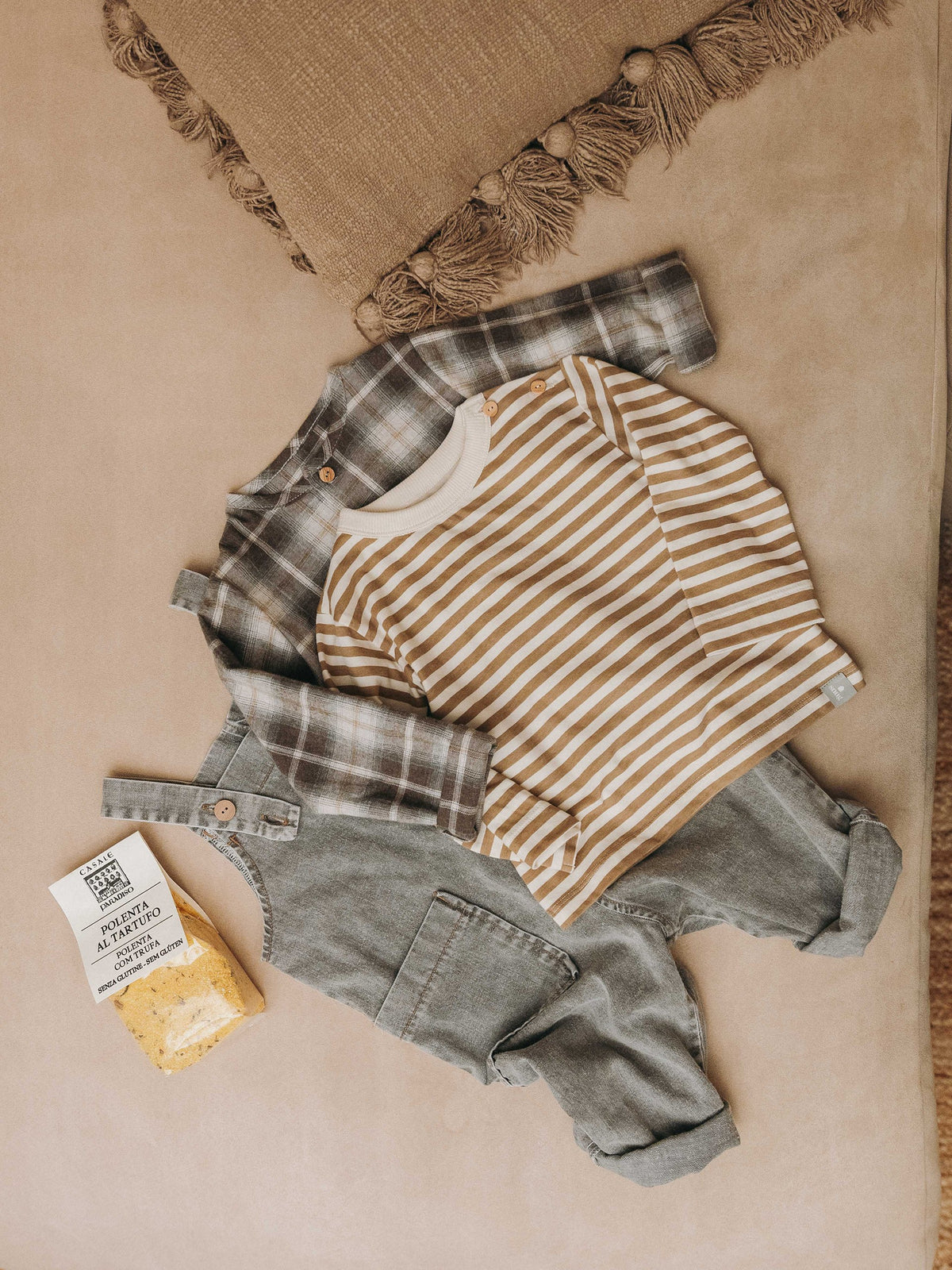 Longsleeve stripe - bruin