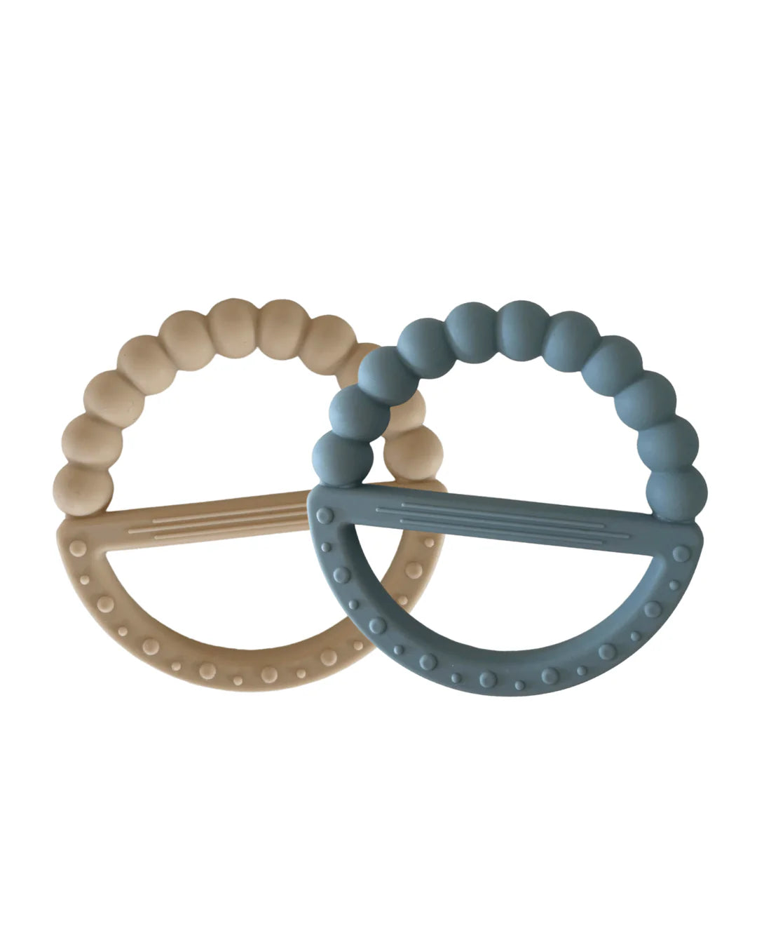 Maia bijtring l 2-pack BeigeBlauw