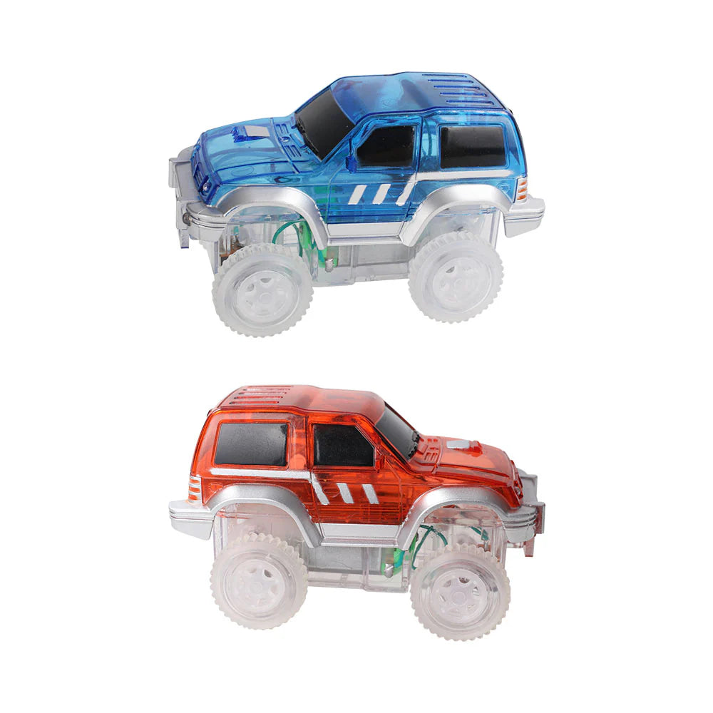 Cleverclixx Race Track Car Blue | 1 Stuk