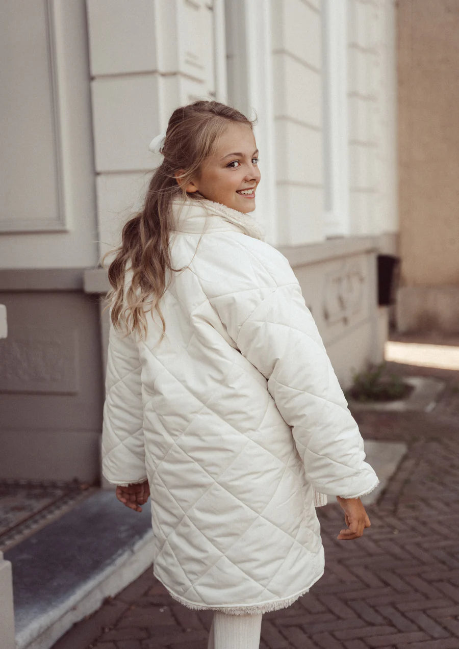 Two in one long teddy jacket | Beach