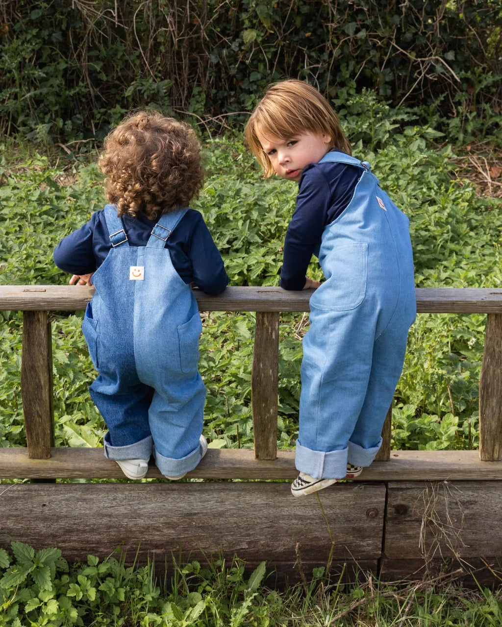 The Nicky - Light Blue Denim Dungarees
