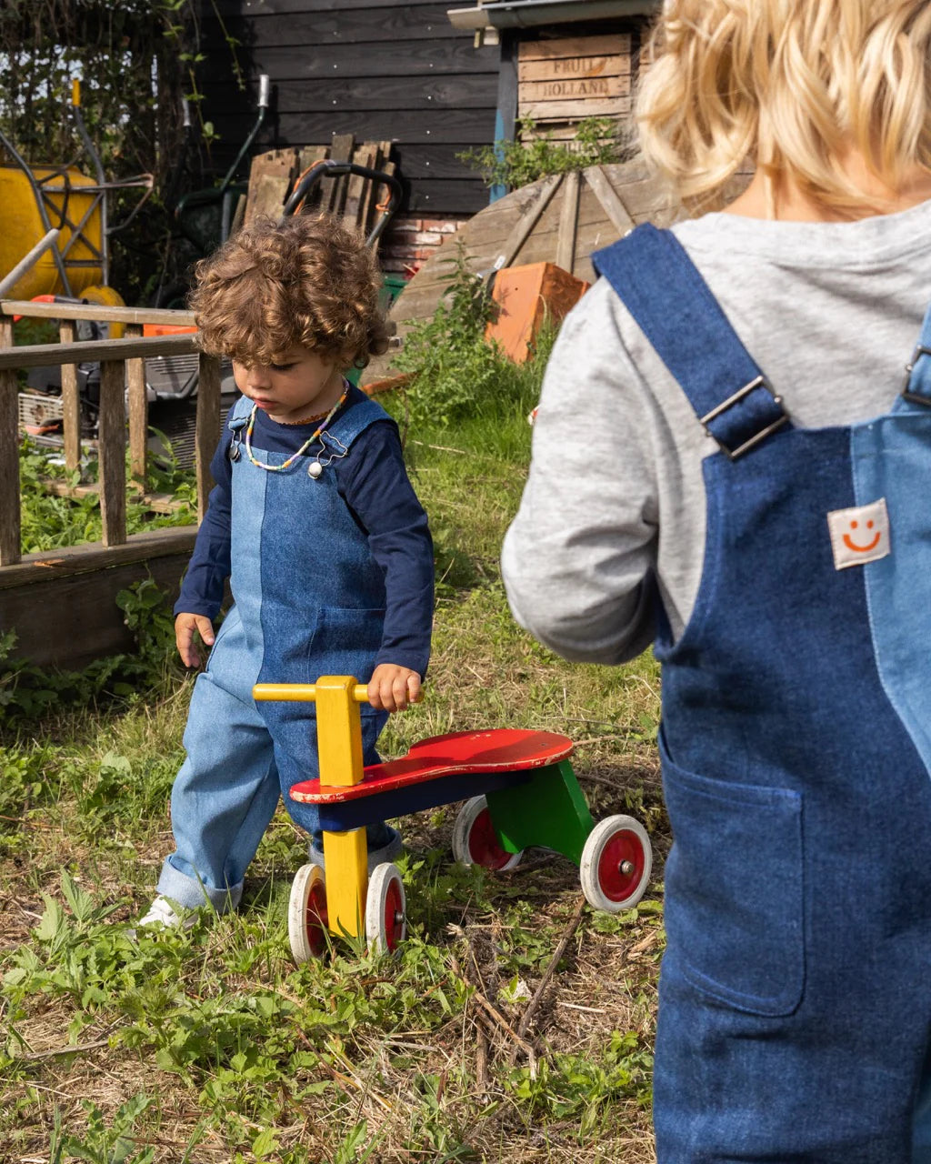 The Ravi - Double Denim Dungarees