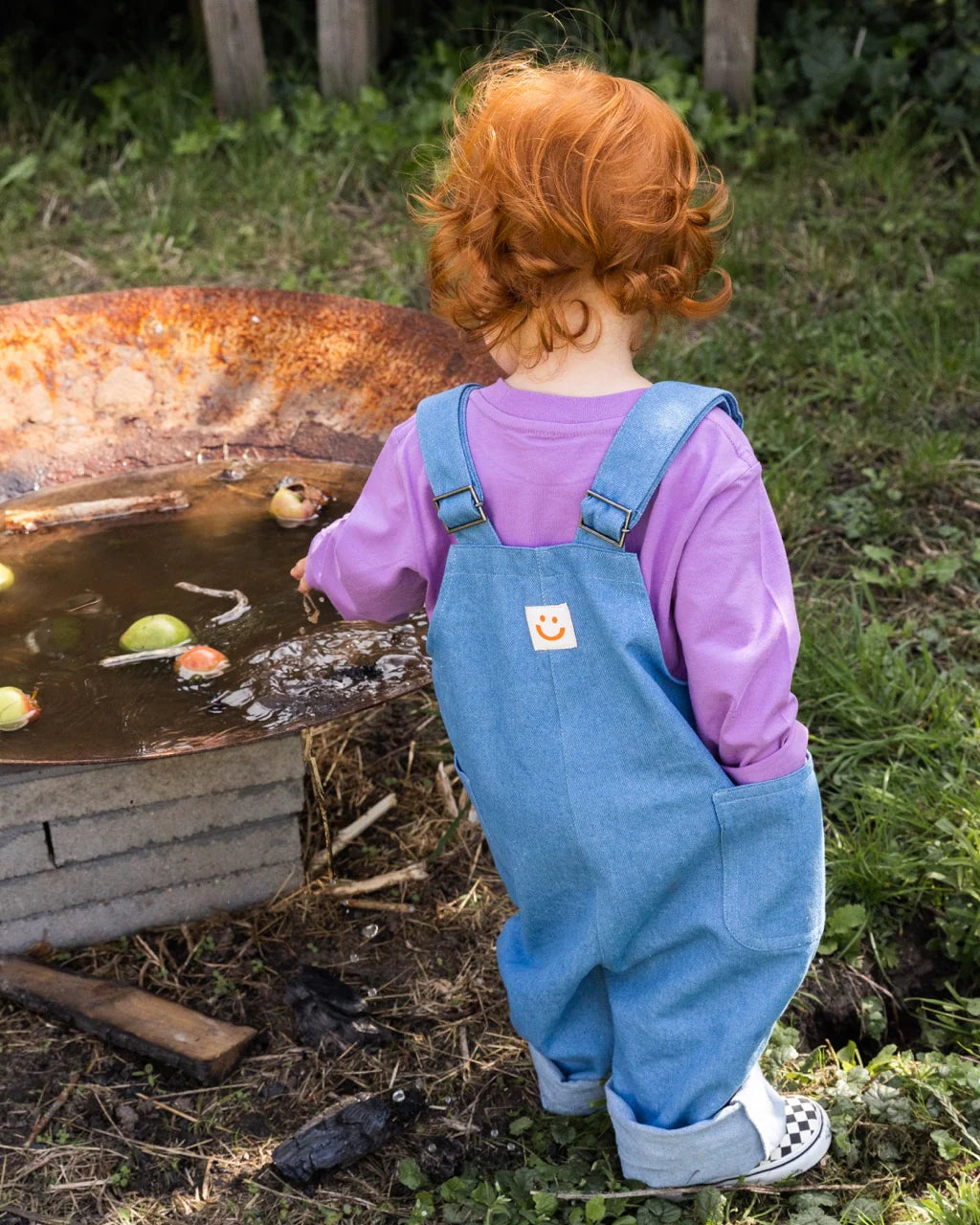 The Nicky - Light Blue Denim Dungarees