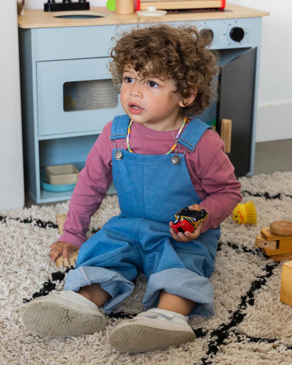 The Nicky - Light Blue Denim Dungarees