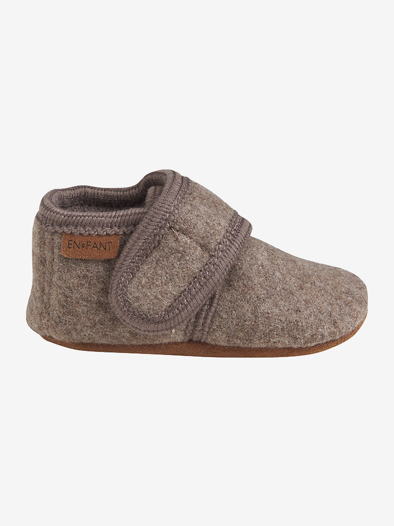 En Fant - Baby Wool slippers walnut
