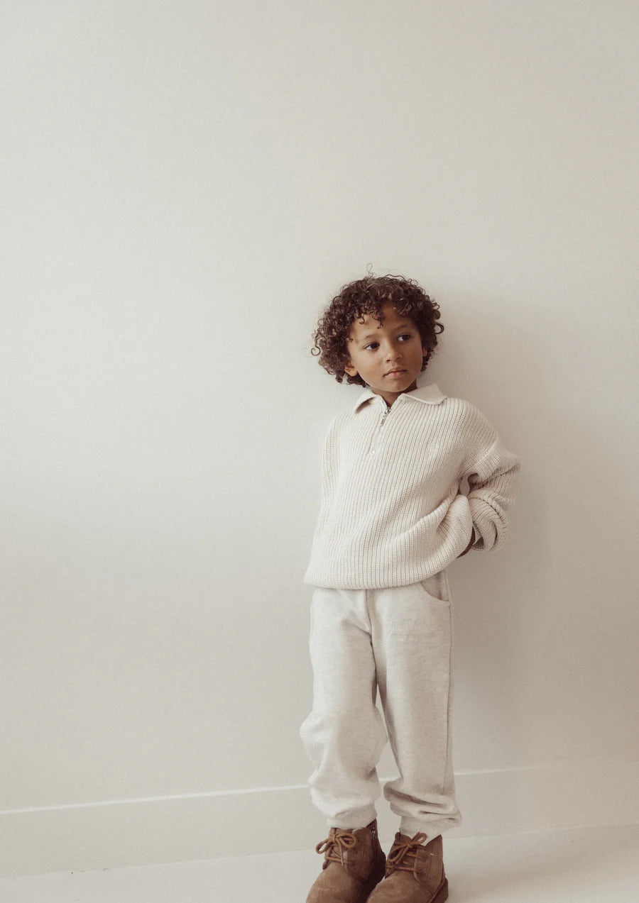 Cozy club pants puffed | Oat