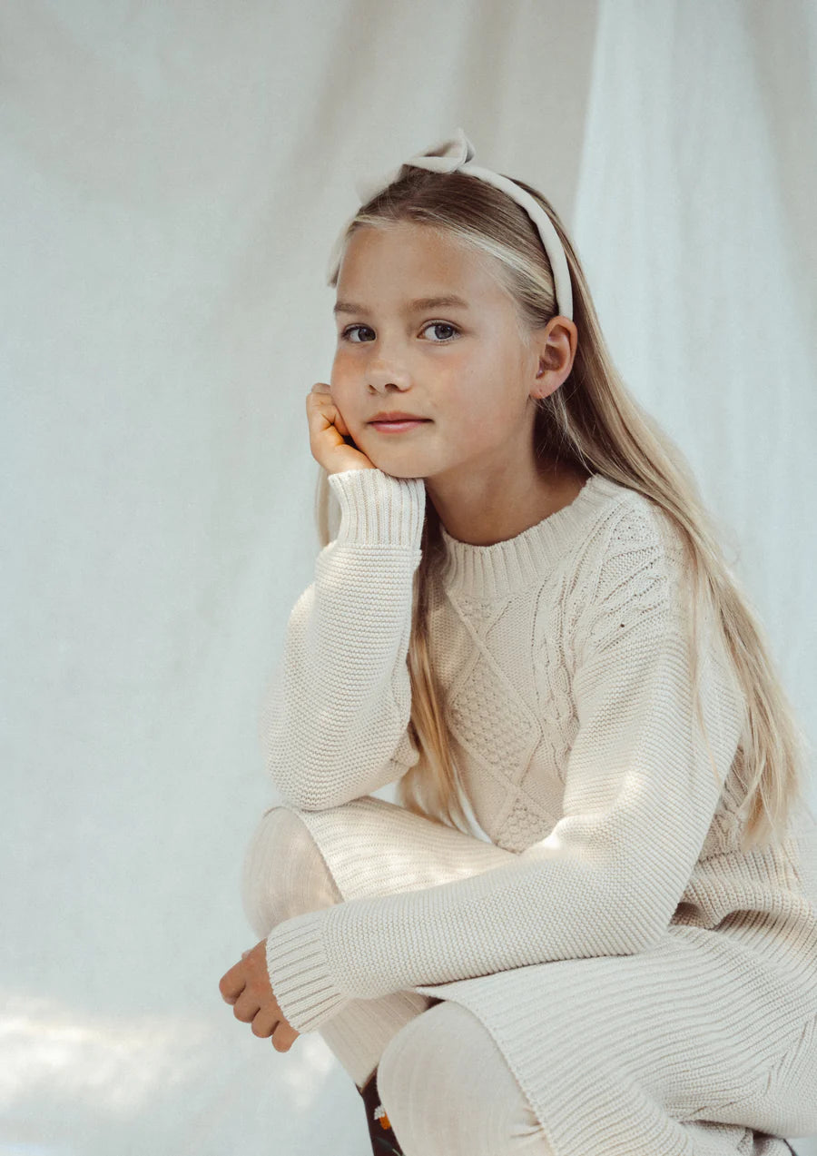 Knitted Kate dress beach