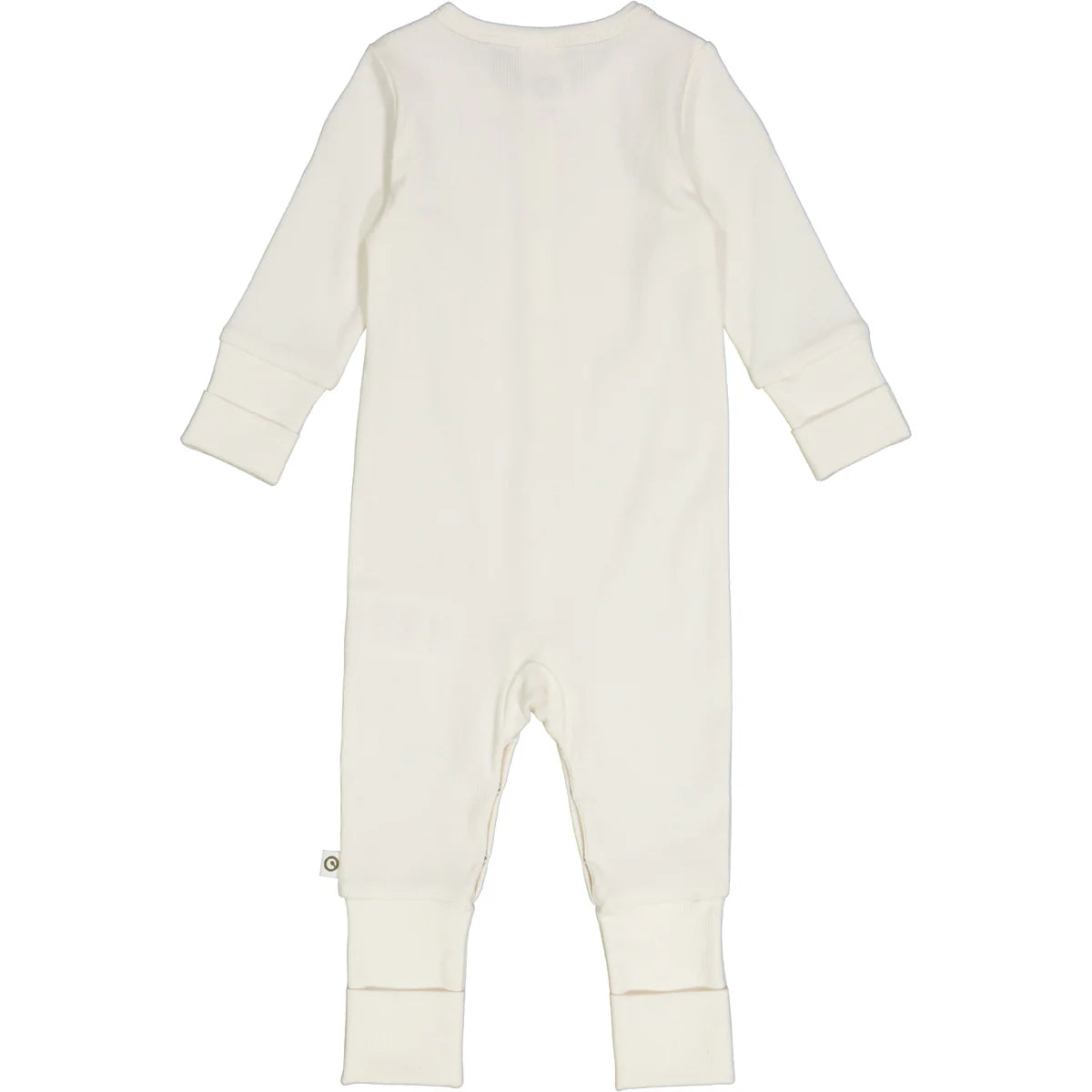 RIB bodysuit with feet - Cream