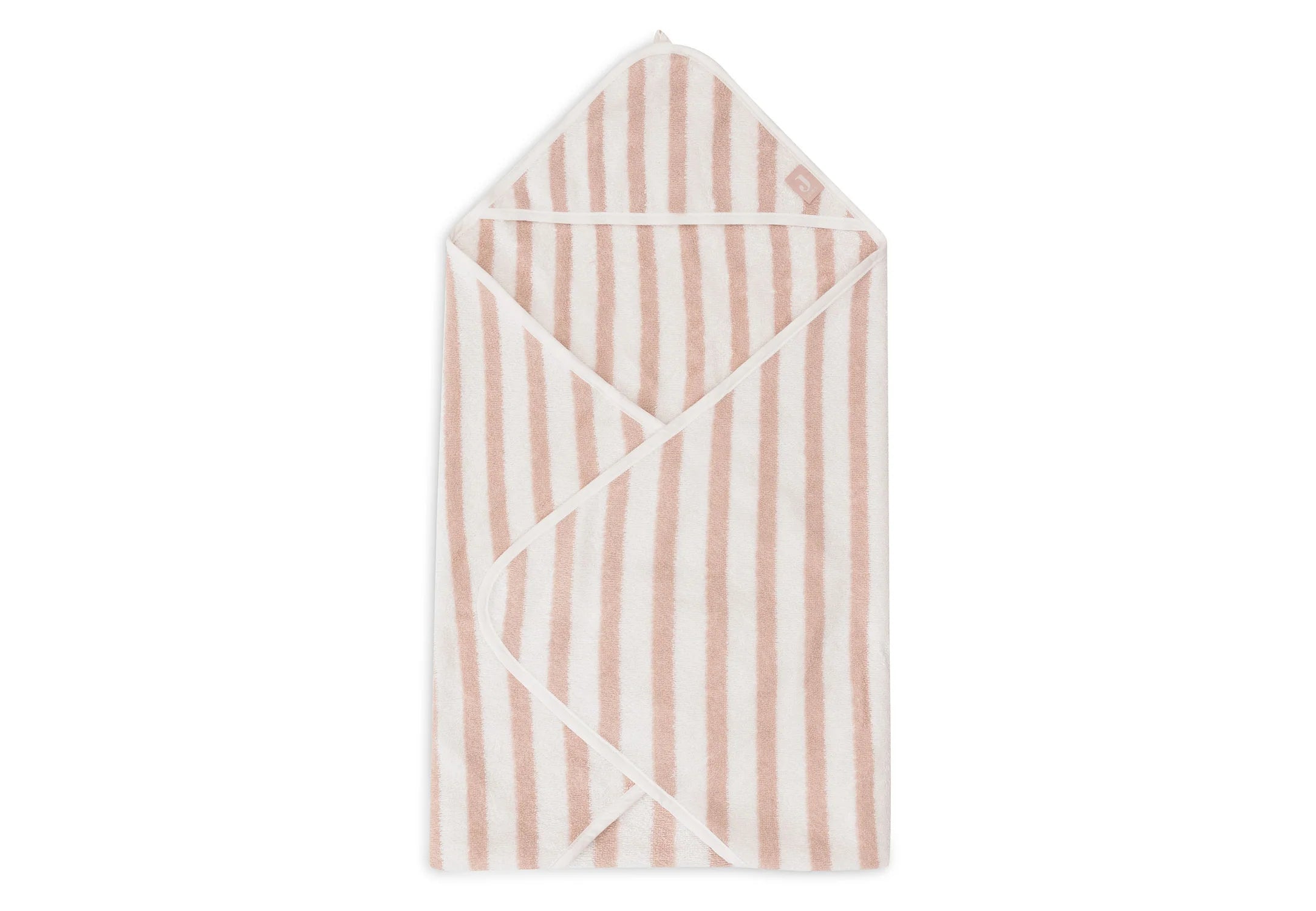Badcape 75x75cm Stripe Terry - Wild Rose - GOTS