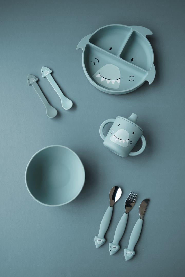 Siliconen bestekset 3-pack - Mr. Shark