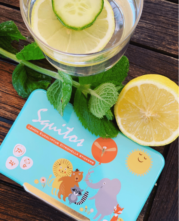 Squitos lemon eucalyptus citronella stickers - Anti muggen