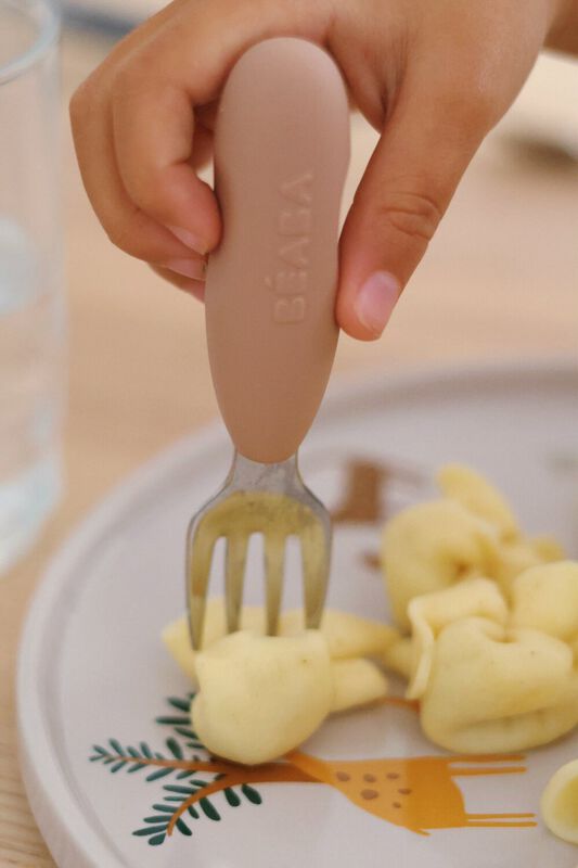 Béaba - Set van 2 roestvrijstalen voorbestek - Praline