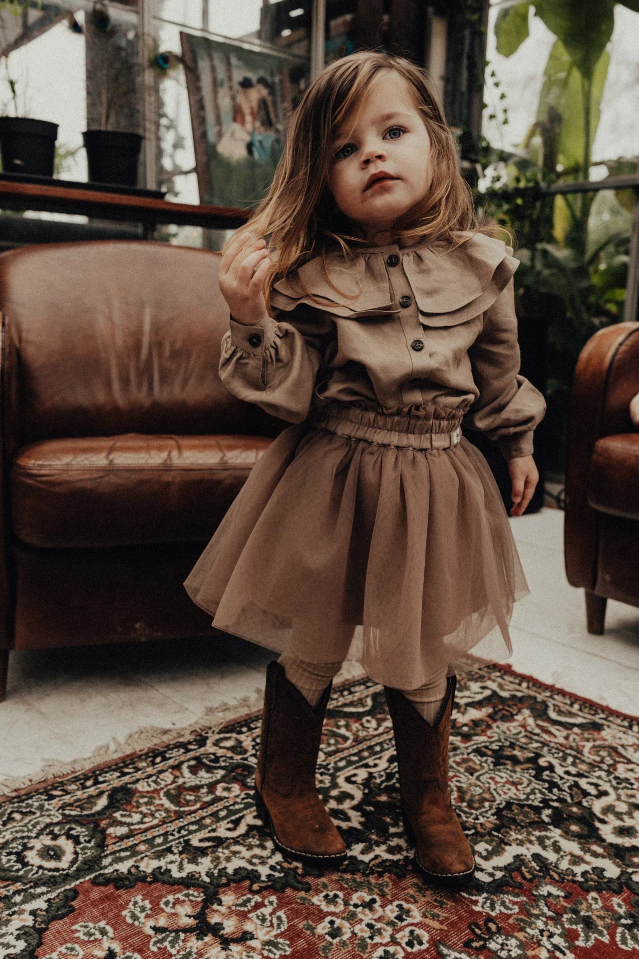 Baje - tule rokje Sandy taupe