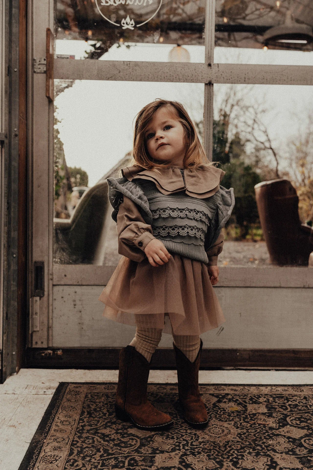 Baje - tule rokje Sandy taupe
