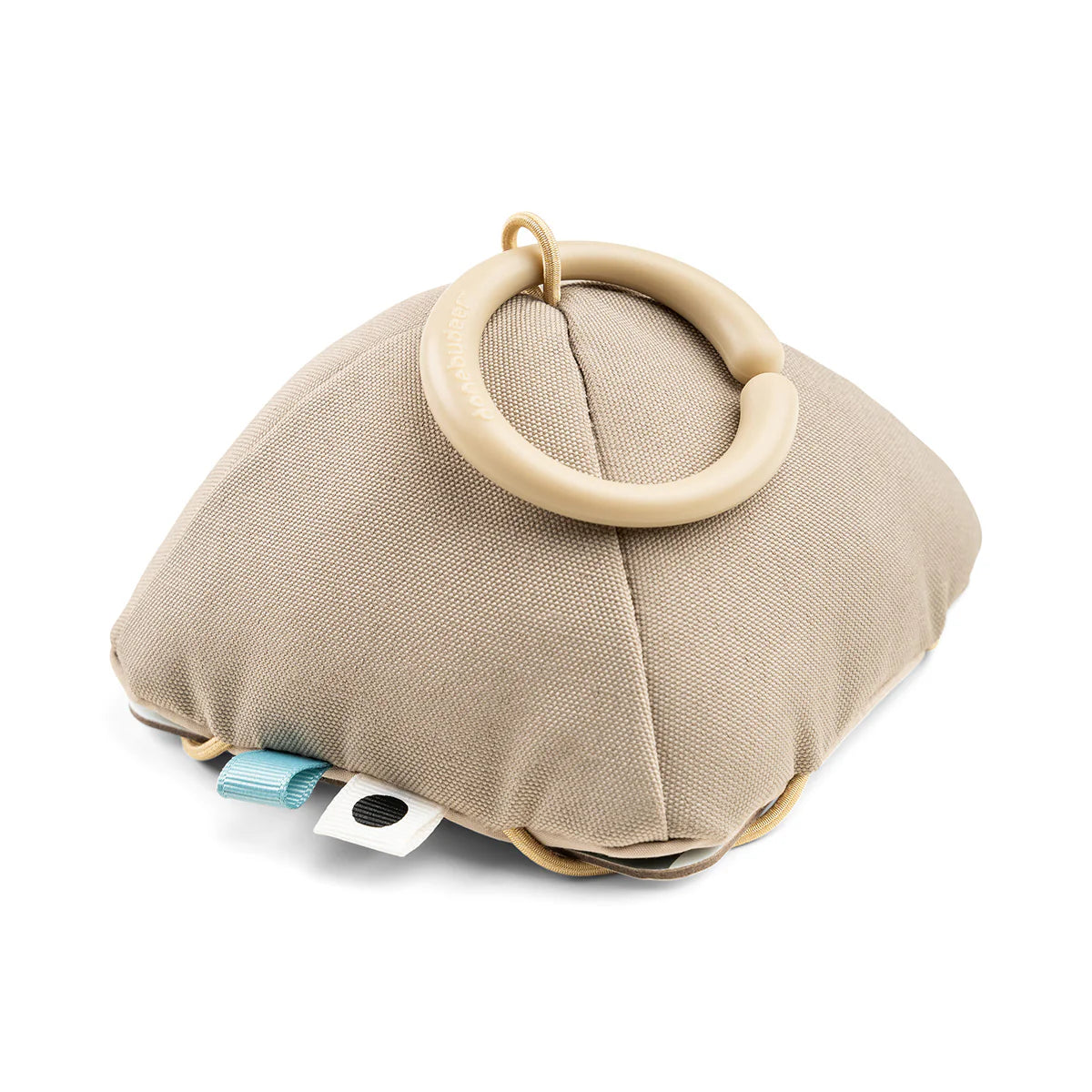 baby contrast card holder - deer friends - sand