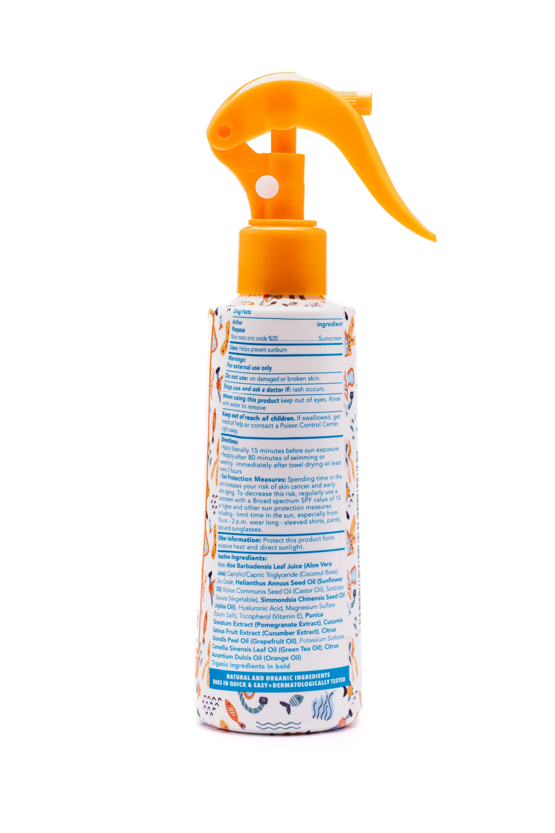 Natuurlijke Zonnecrème Spray 200ml SPF30
