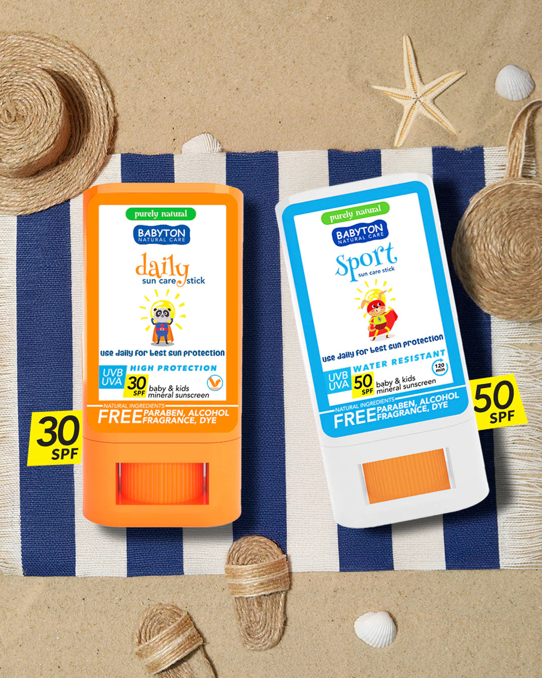 Natuurlijke Zonnecrème Stick 20g SPF30 - Sport