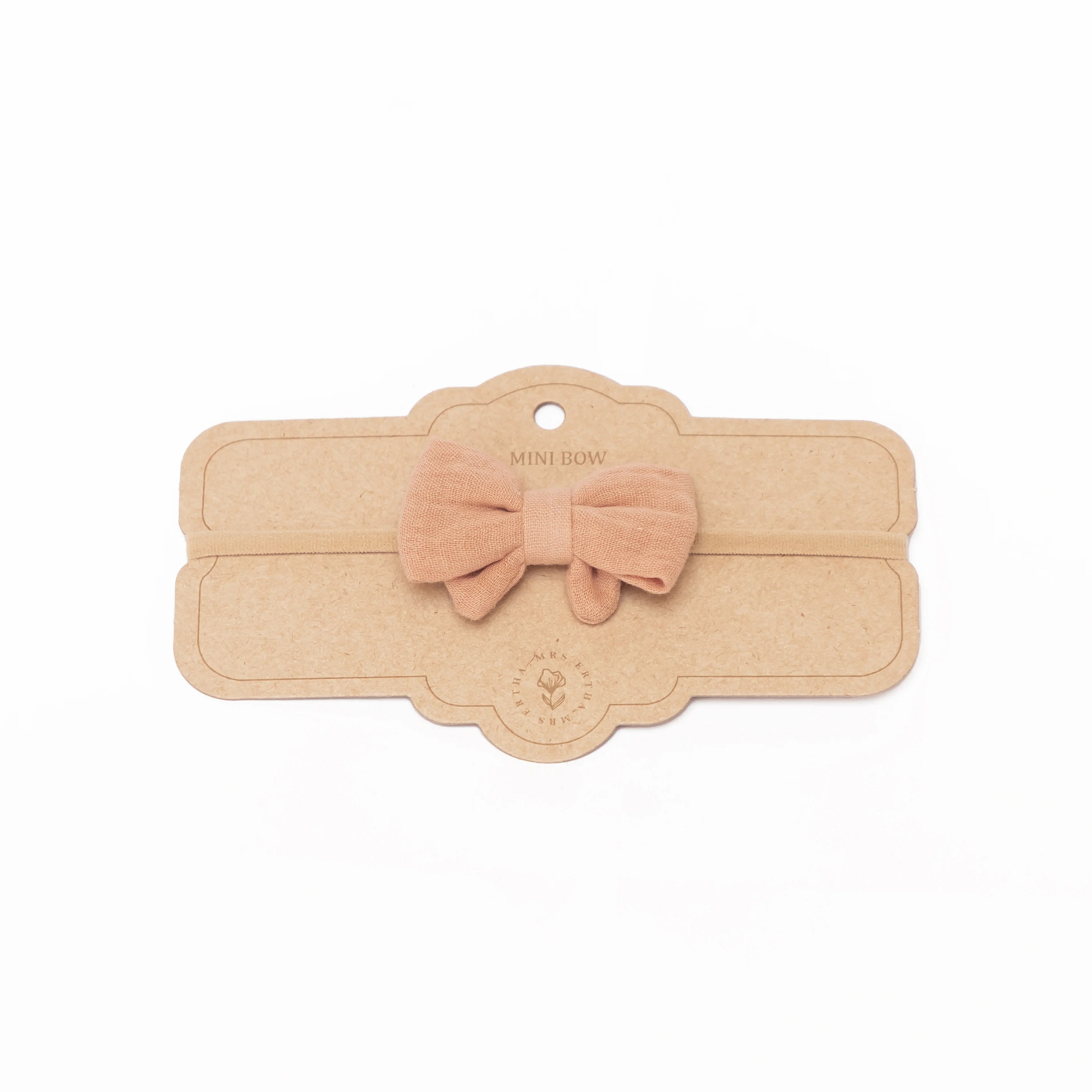 Little Bow Headband - Blush