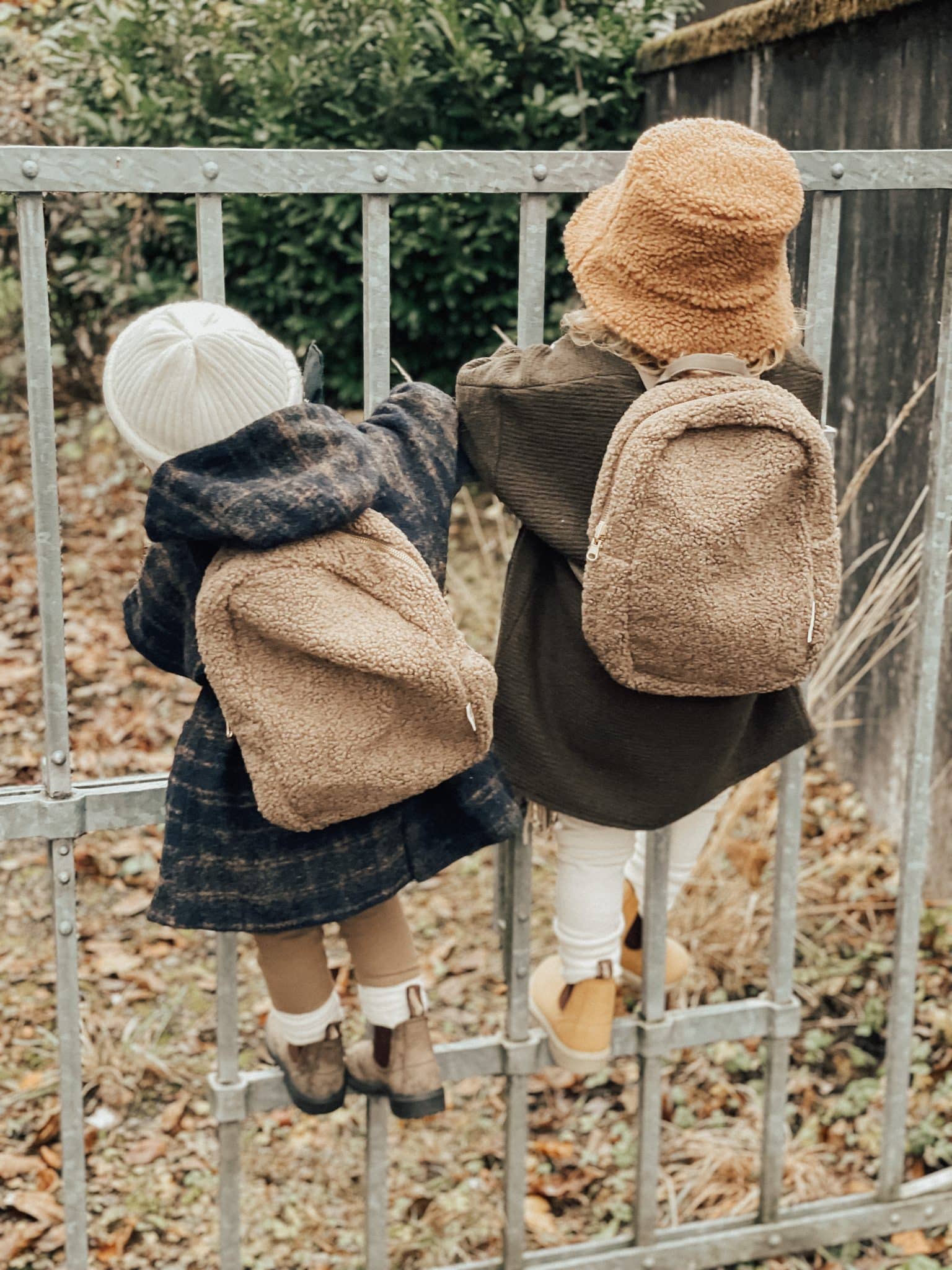 Brown mini-chunky backpack