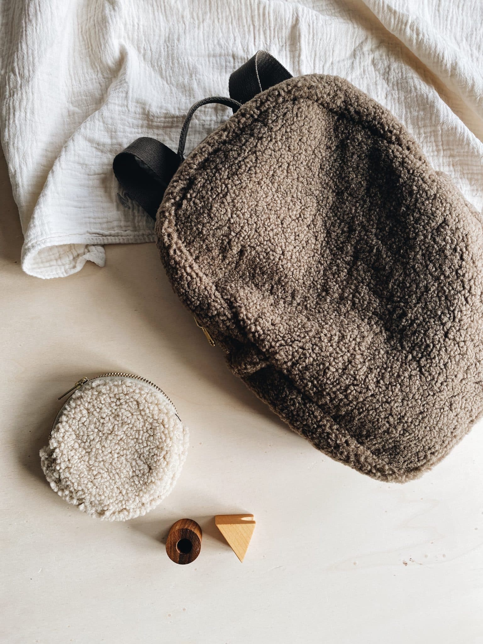 Grey mini-chunky backpack