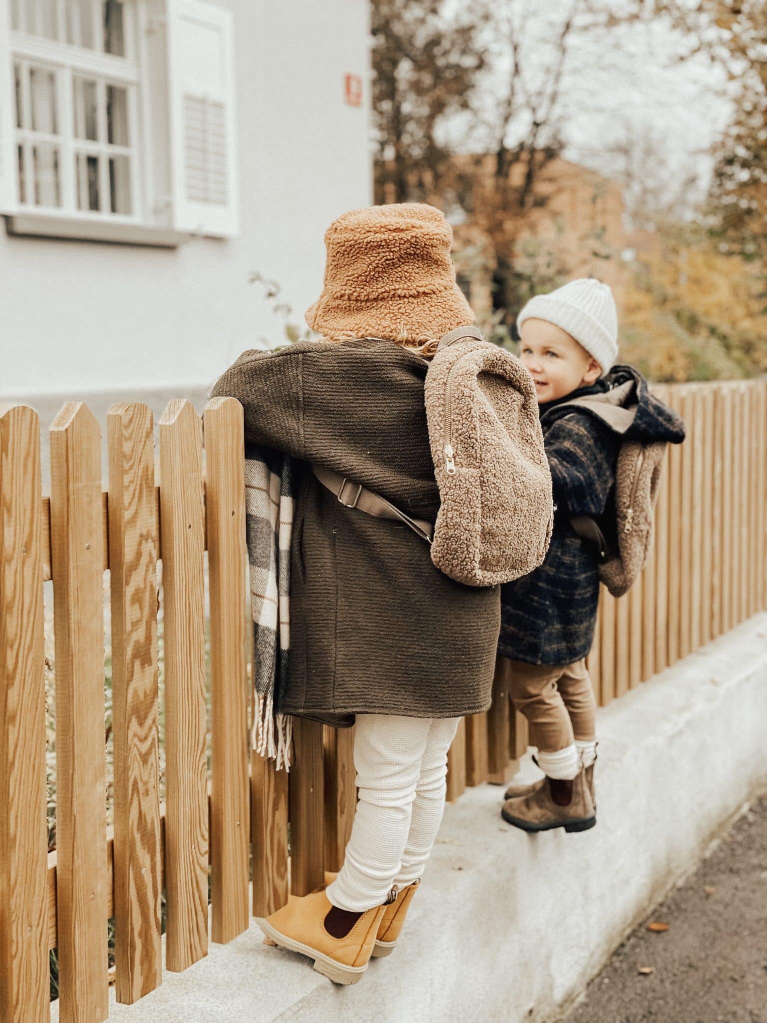 Brown mini-chunky backpack