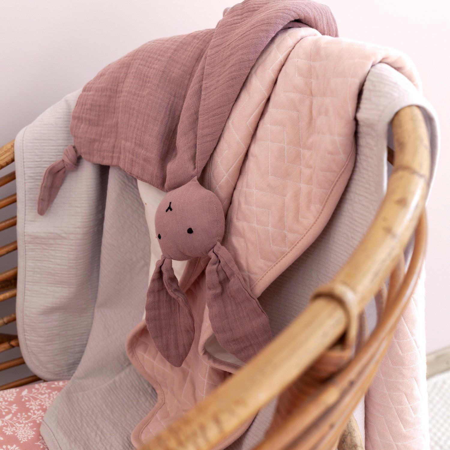 BUNNY 40x40 cm ginger katoen mousseline