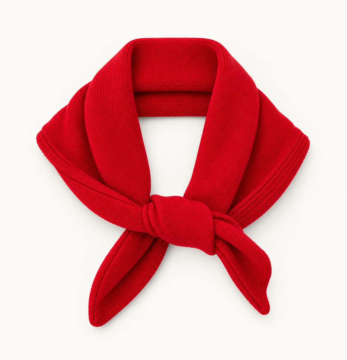 CHLOÉ TRIANGLE SCARF RED